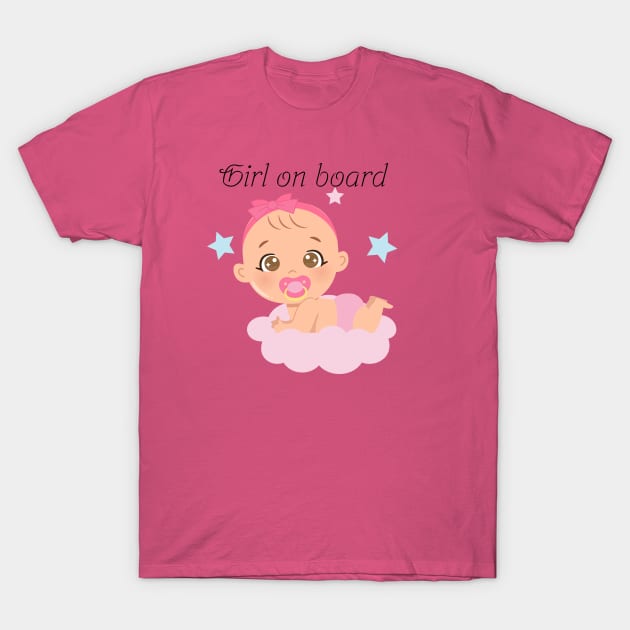 Girl on board T-Shirt by adrianasalinar